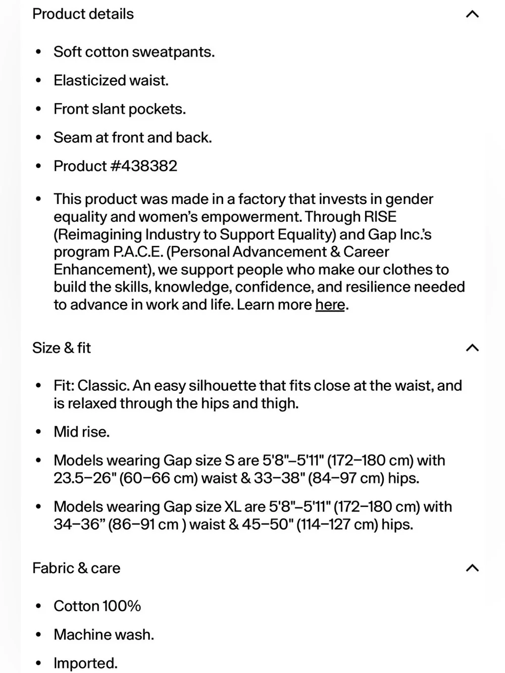 GAP Seamed Wide-Leg Sweatpants Jeans